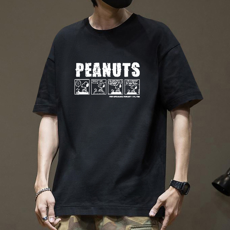 Pound 100% algodón camiseta de manga corta para hombres diseño de verano sentido transpirable cómodo ins moda para chicos holgada para hombres pic 19