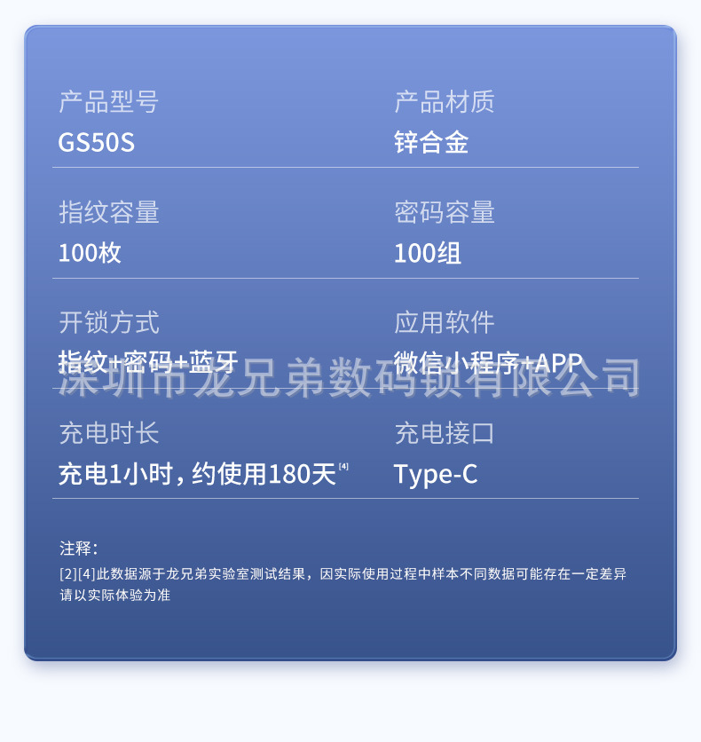 智能指纹锁密码挂锁户外防水宿舍柜子锁头远程遥控电子锁大门锁详情1