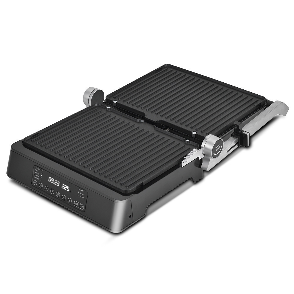 European and British standard cross-border two-in-one steak machine, sandwich machine, waffle machine, detachable intelligent display for breakfast pic 7