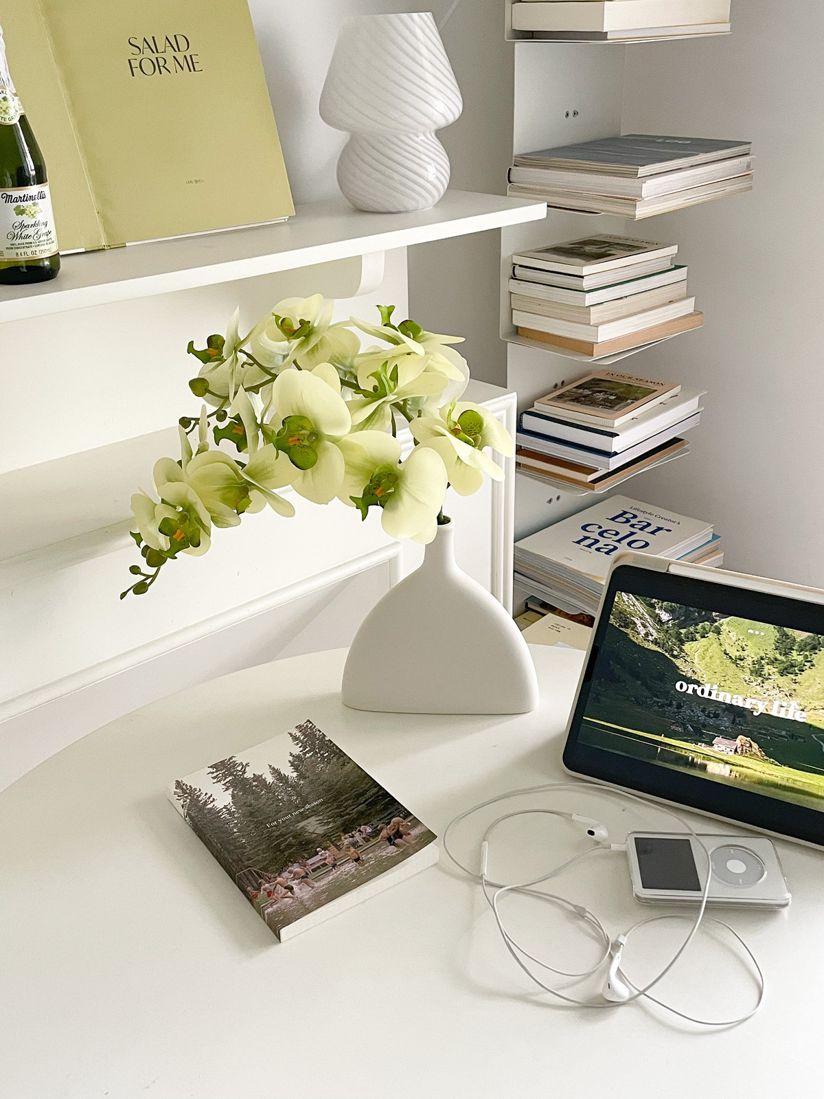 7头9头胶片蝴蝶兰仿真花假花轻奢客厅餐桌玄关摆件婚房布置装饰详情9