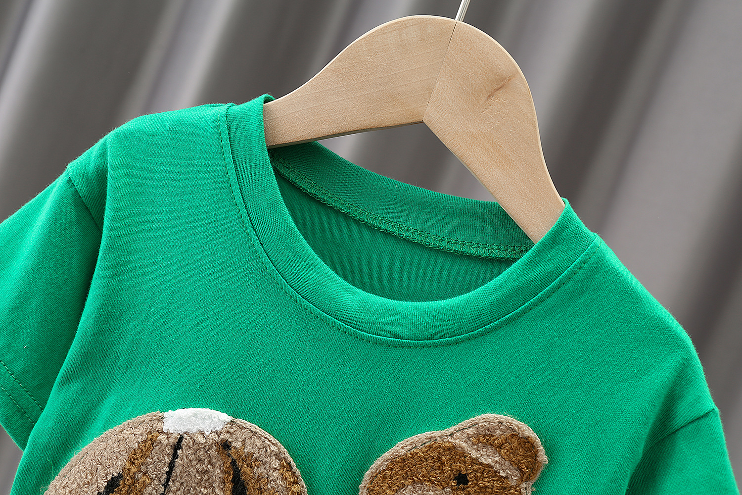 男女儿童外贸服装批发夏季新款宝宝卡通棉短袖t恤两件套厂家批发详情16