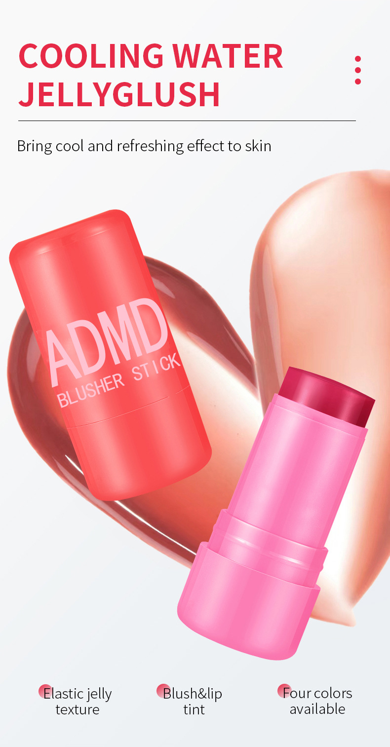 【跨境专供】ADMD果冻腮红棒唇颊两用显嫩提气色修饰脸部腮红棒详情8