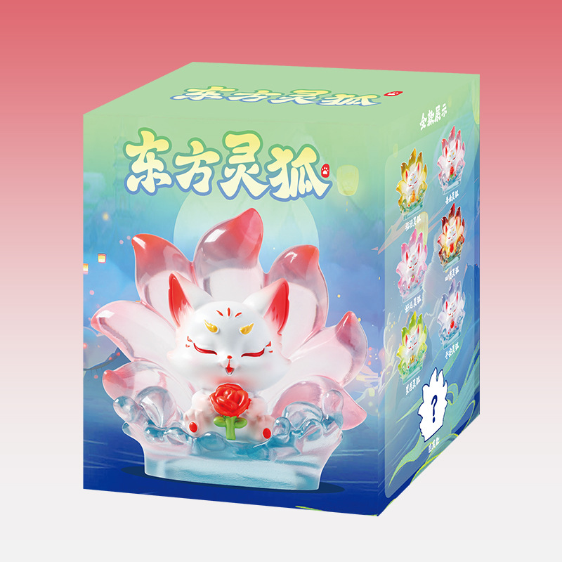 新款九尾狐山海灵狐潮玩盲盒手办网红公仔桌面装饰摆件礼物批发详情33