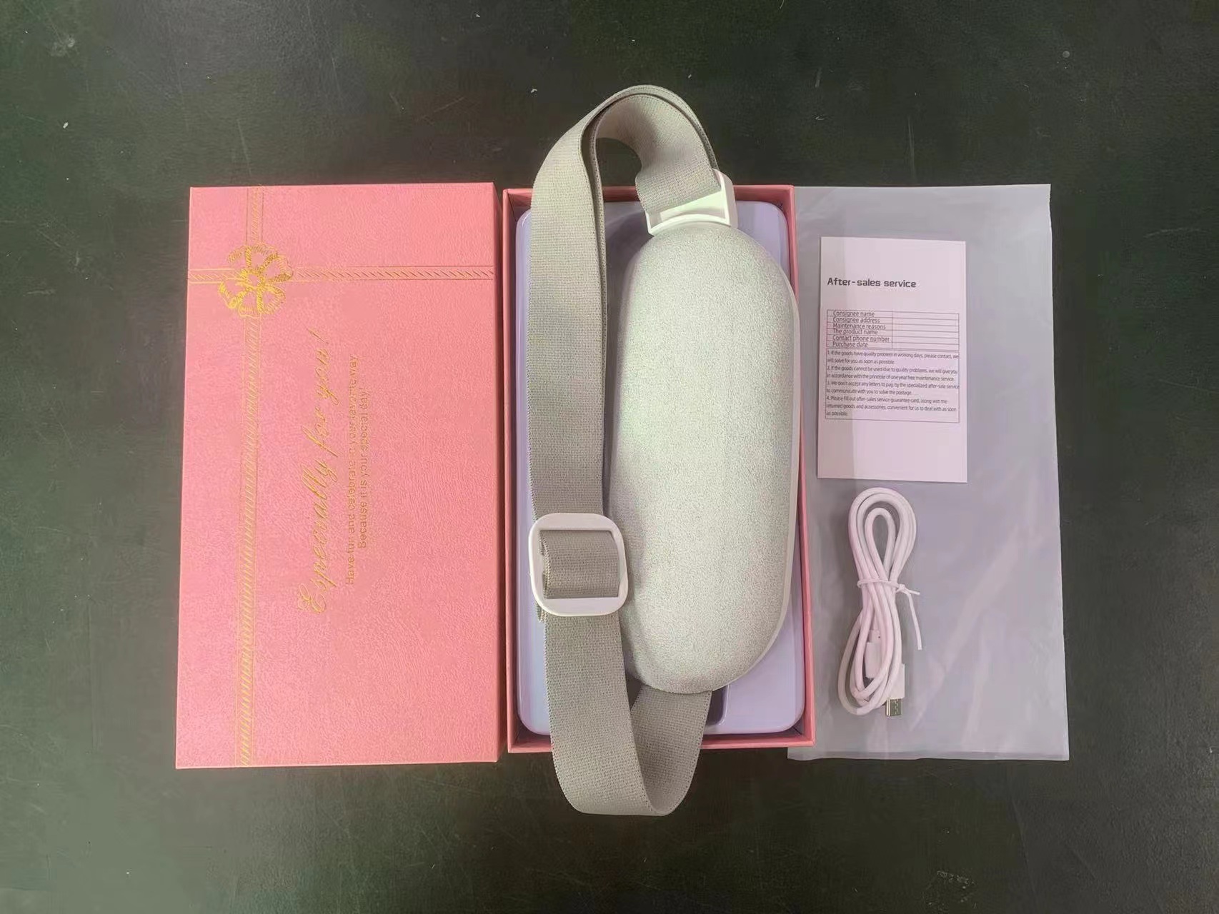 跨境热销加热暖宫宝暖宫腰带大姨妈神器护腰震动按摩仪缓解痛经详情4