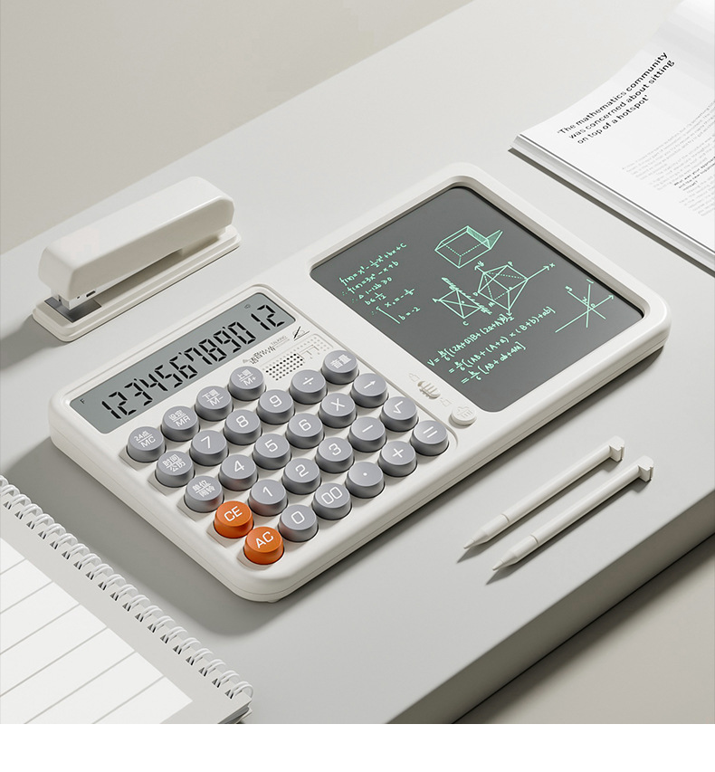 语音款手写板计算器多功能桌面办公备忘录高颜值计算机草稿记账详情14