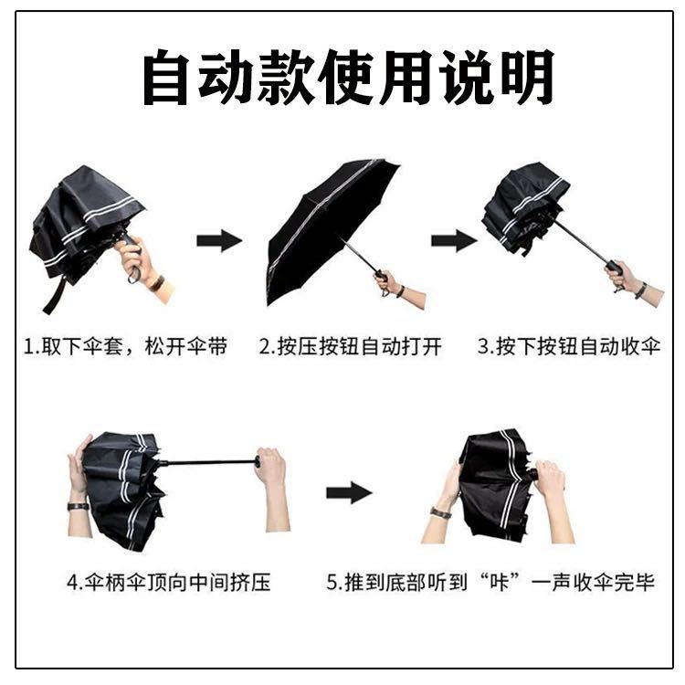 New Chinese-style umbrella, cool and lightweight, fully automatic folding sun protection umbrella, all-weather portable sunshade umbrella pic 21