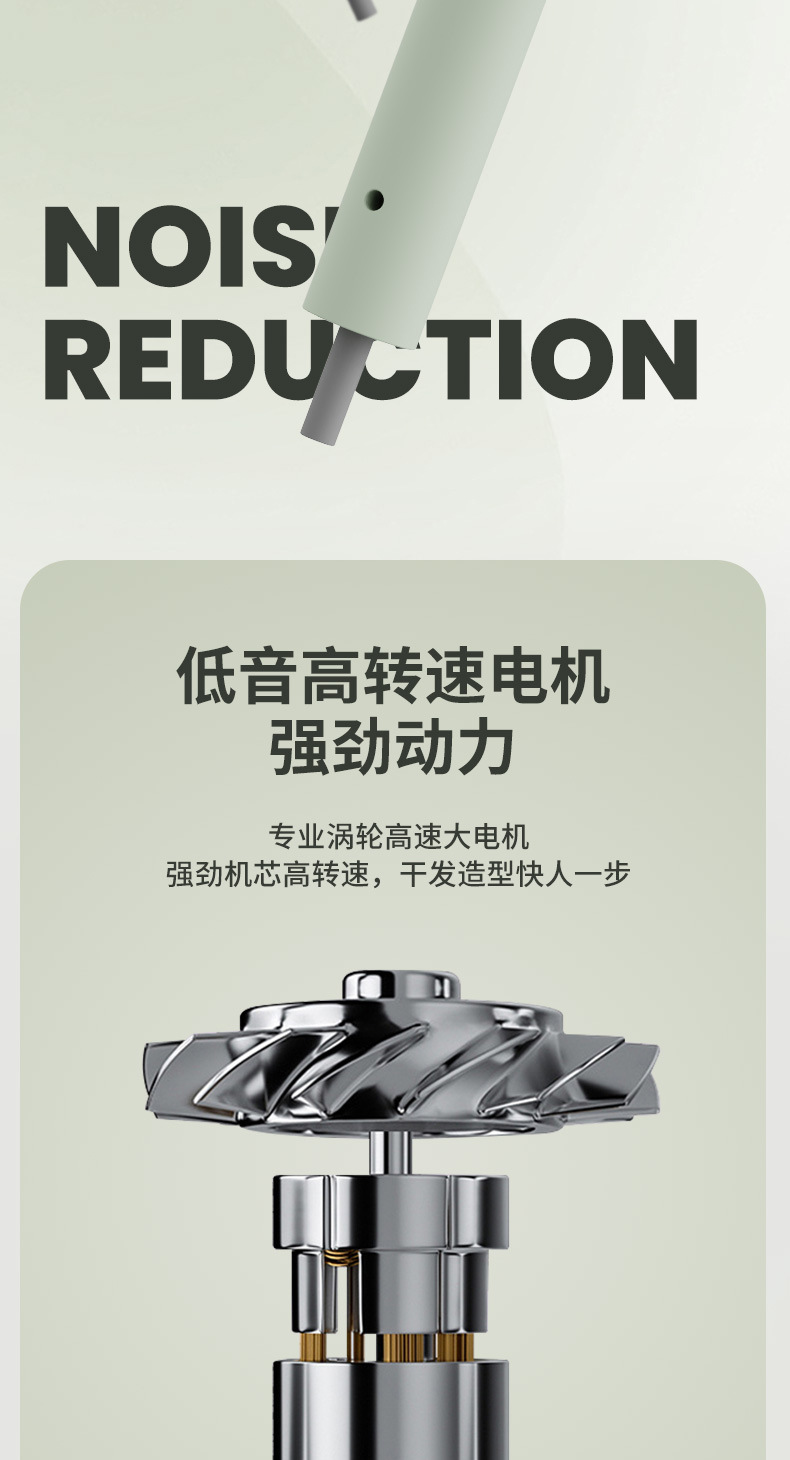 新款吹风机家用学生宿舍电吹风冷热蓝光护发大风力跨境电商吹风筒详情15