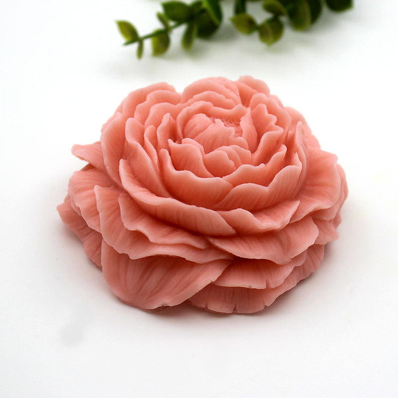 Peony, rose, silicone mold, cake baking, drip glue, scented gypsum, candle making, handmade DIY soap mold pic 12