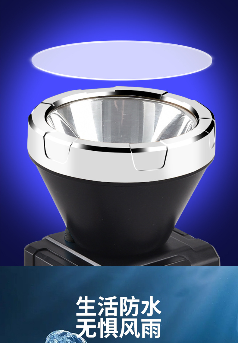 Inductive headlamp, strong outdoor long-range shooting, fishing, night riding, led rechargeable, bright, household head-mounted flashlight pic 6