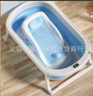 新款婴儿洗澡盆宝宝可坐躺家用便携感温浴盆新生儿可折叠洗浴盆详情6