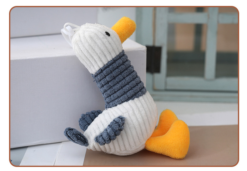 跨境可爱加油鸭挂件毛绒玩偶公仔包包挂饰钥匙扣娃娃玩偶厂家批发详情15