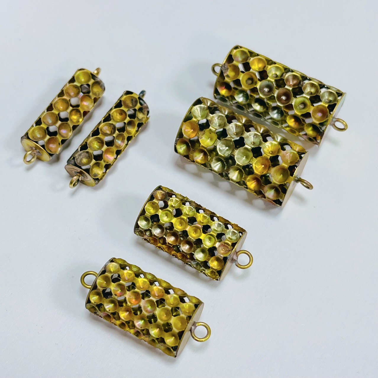 DIY cylindrical accessories, handcrafted ornaments, welded pendants, pendants, earrings, earrings, brass copper blanks, diamond stands, necklaces pic 4