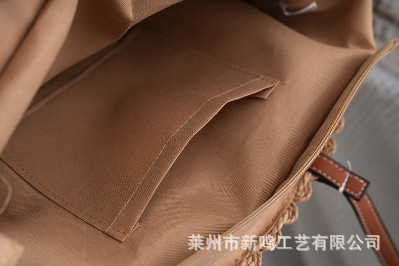 小众ins风大容量手工编织包托特包复古时尚购物袋手提包女士包包详情16