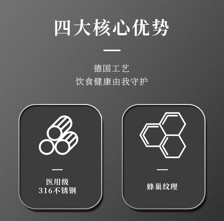 乐氏316不锈钢炒锅双面蜂窝纹平底不粘锅家用电磁炉通用炒菜锅详情2