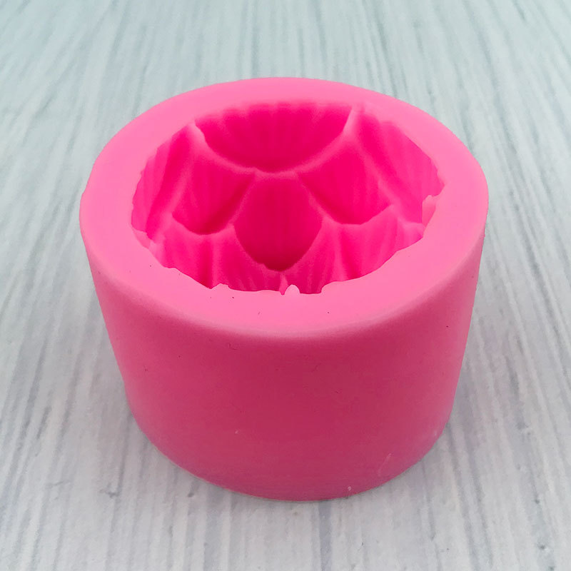 3D立体莲花造型硅胶模具翻糖烘焙手工荷花香皂模蜡烛滴胶石膏模具详情5