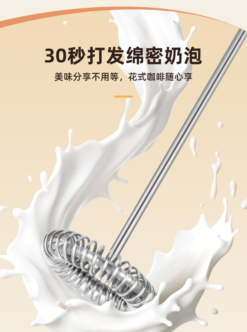 New household baking electric egg beater, small coffee blender, whipper set, milk foam cup and blender all-in-one machine pic 4