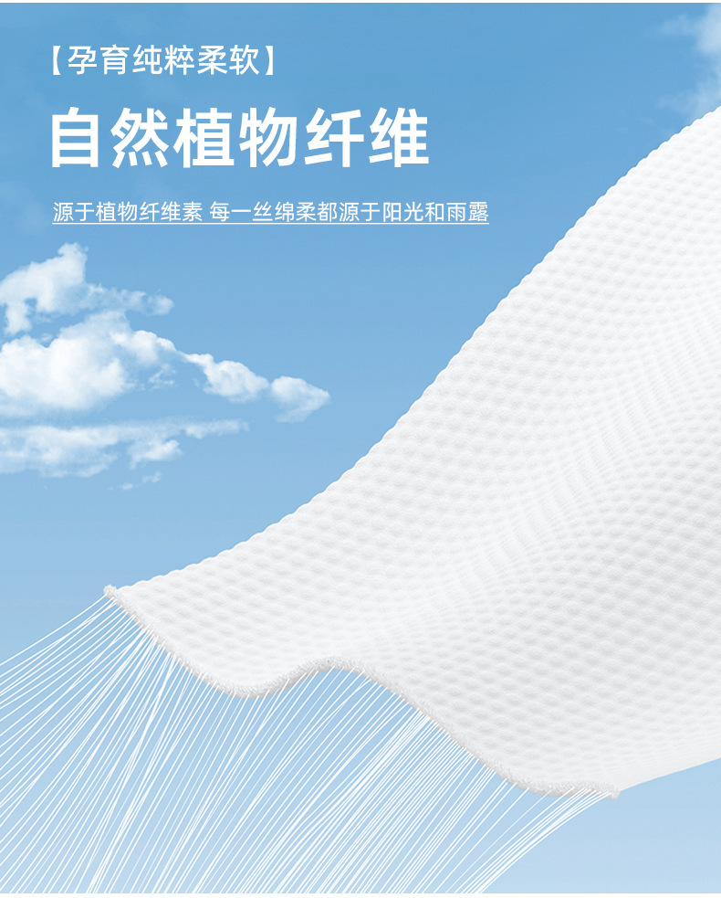 Amazon cross-border pull-out face towel, thick all-cotton makeup remover, pure cotton box, pull-out disposable cotton soft towel pic 4