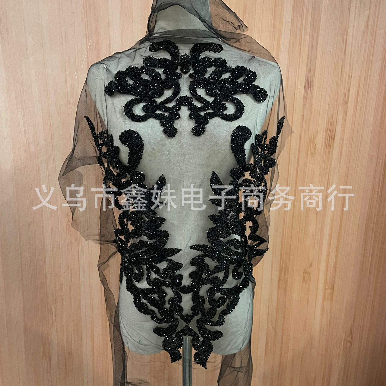 厂家直销 高端礼服烫钻衣领 背胶水钻假领舞台服 服装辅料详情23