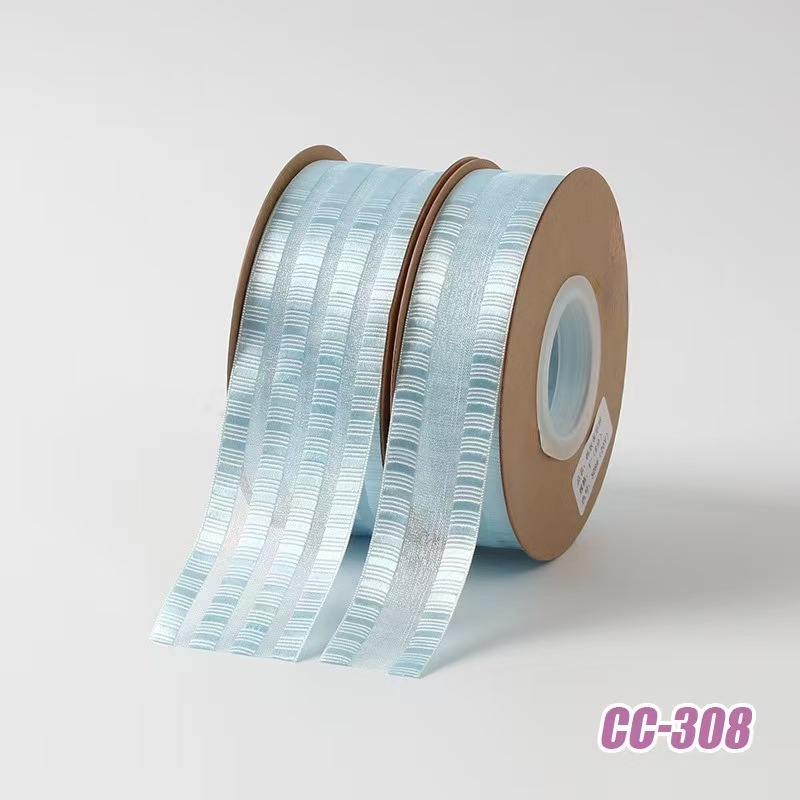 Versión coreana hilo de tira ropa juguetes accesorios tocado paquete de regalo arco cinta venta directa de fábrica 50 yardas por rollo pic 9