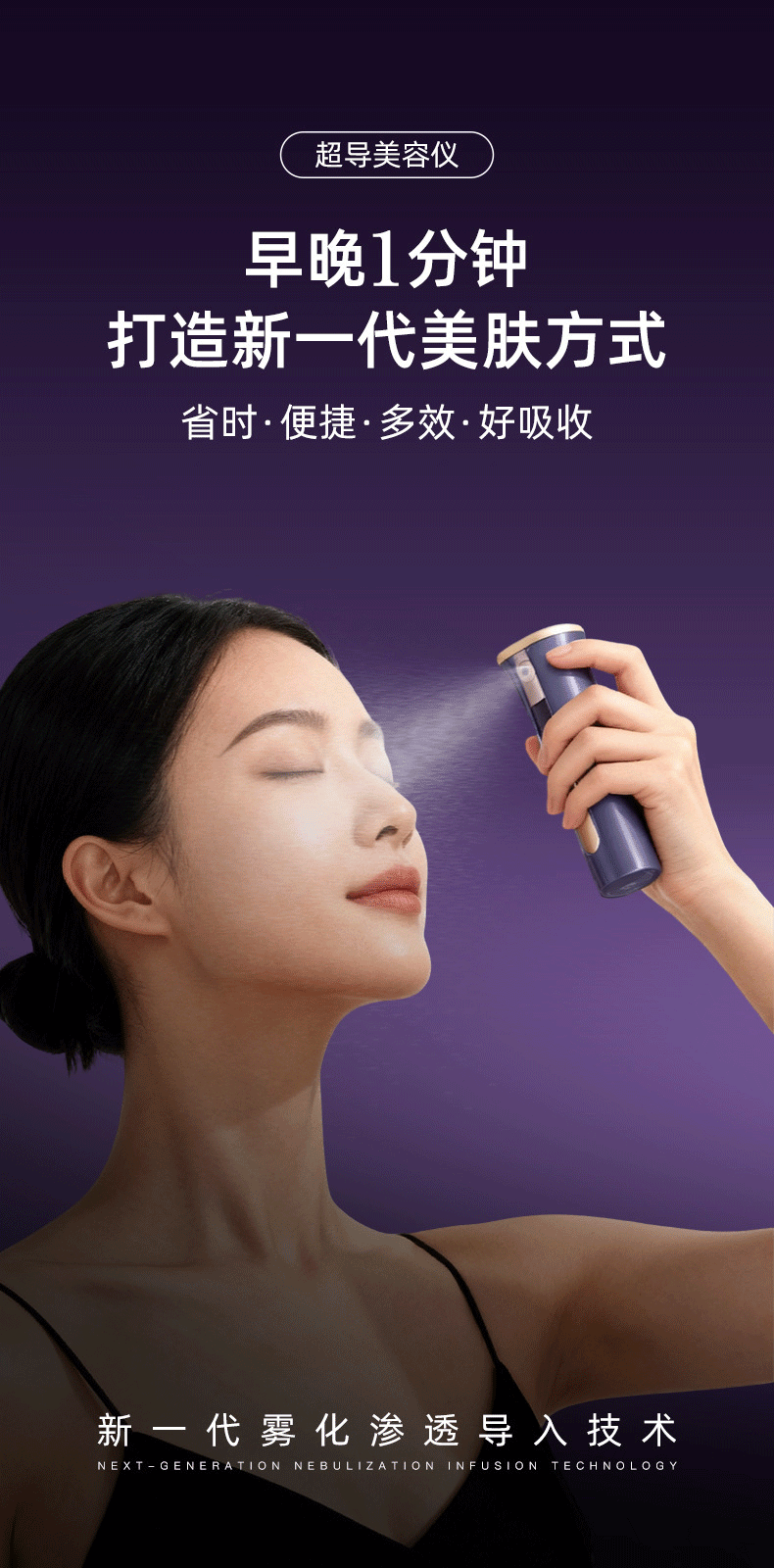 shanilak     便携式补水喷雾仪美容喷雾仪器加湿器充电款纳米喷雾补水仪冷喷仪详情1