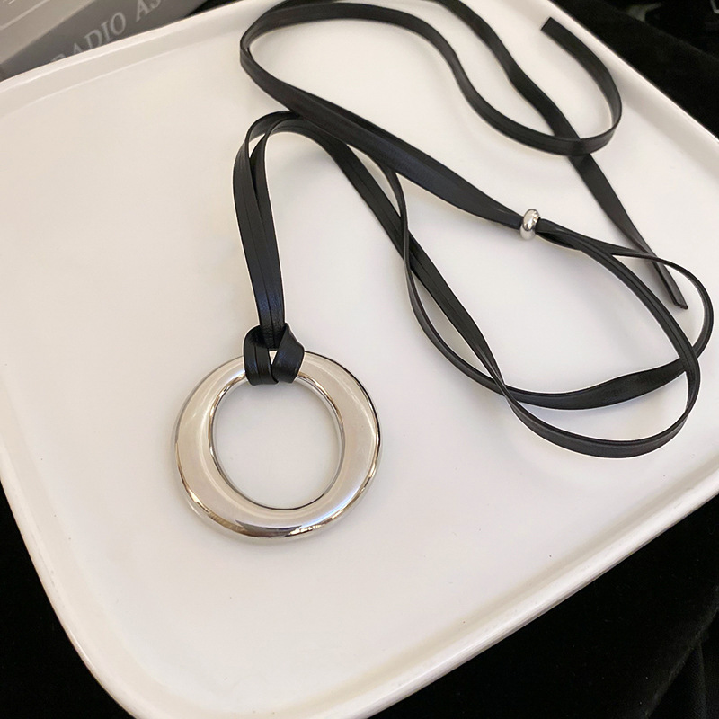 跨境复古民族风吊坠项链网红百搭高级感毛衣链小众简约饰品批发女详情25