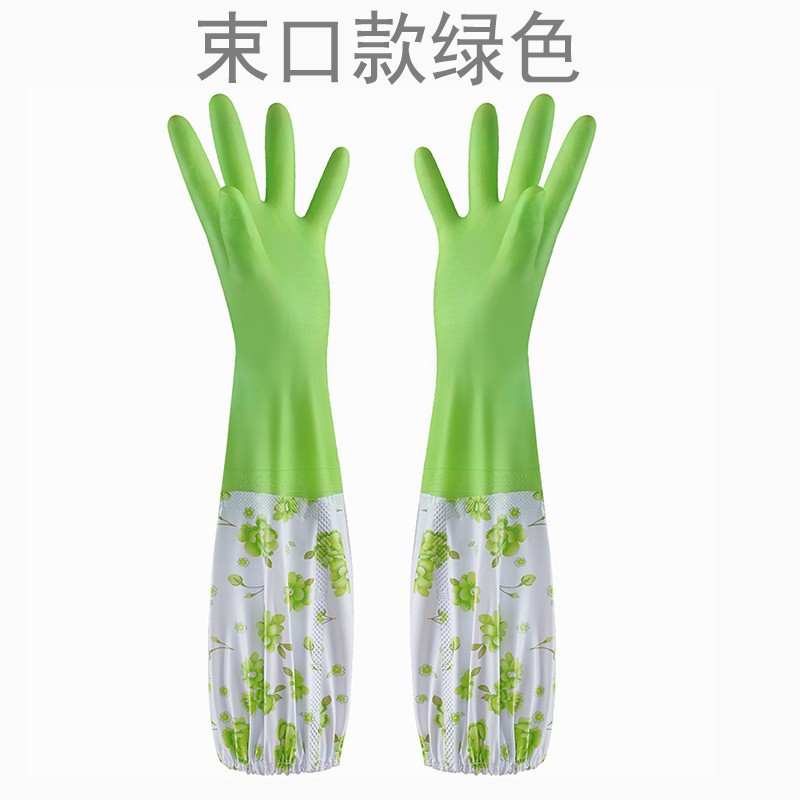 洗碗洗衣服手套女加绒加厚冬天长款加绒加长冬季耐用防水厨房家务详情17