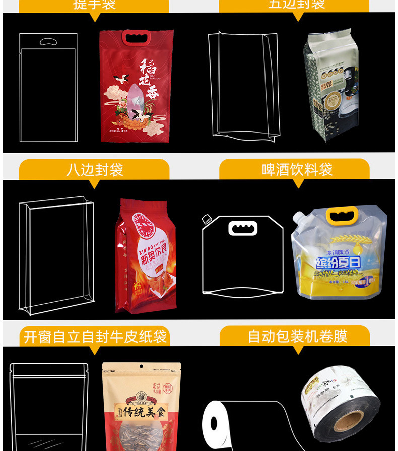 pe自封袋透明批发加厚封口袋塑料食品包装袋子塑封饰品密封袋定制详情9