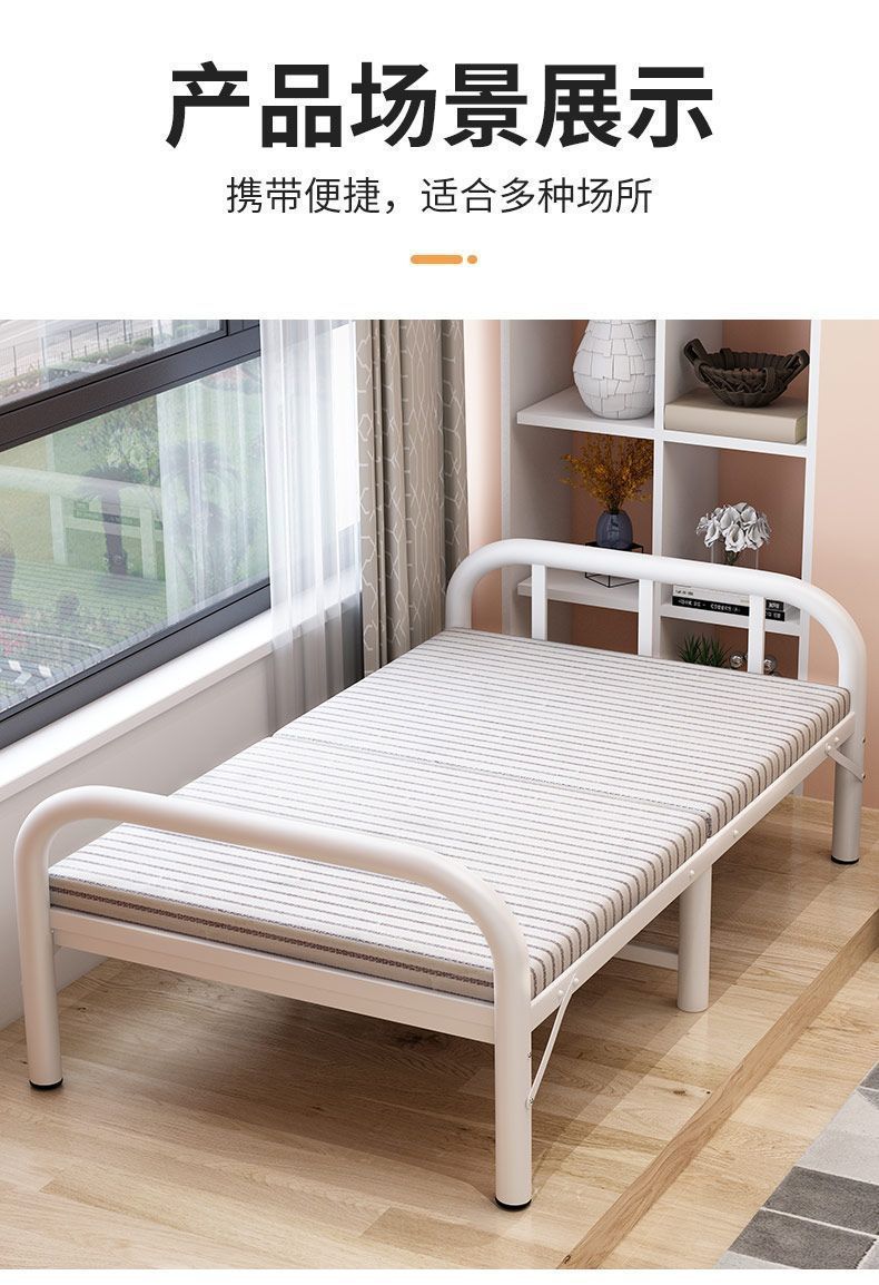 z2v folding bed, single-person portable home rental room, simple office for nap time, hard board for nap time companionship, practical and small pic 7