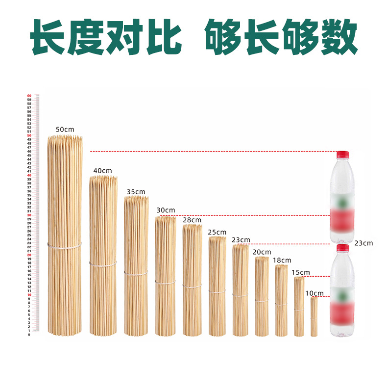 烧烤竹签商用一次性钵钵鸡炸串串木签子家用糖葫芦棉花糖小吃工具详情14