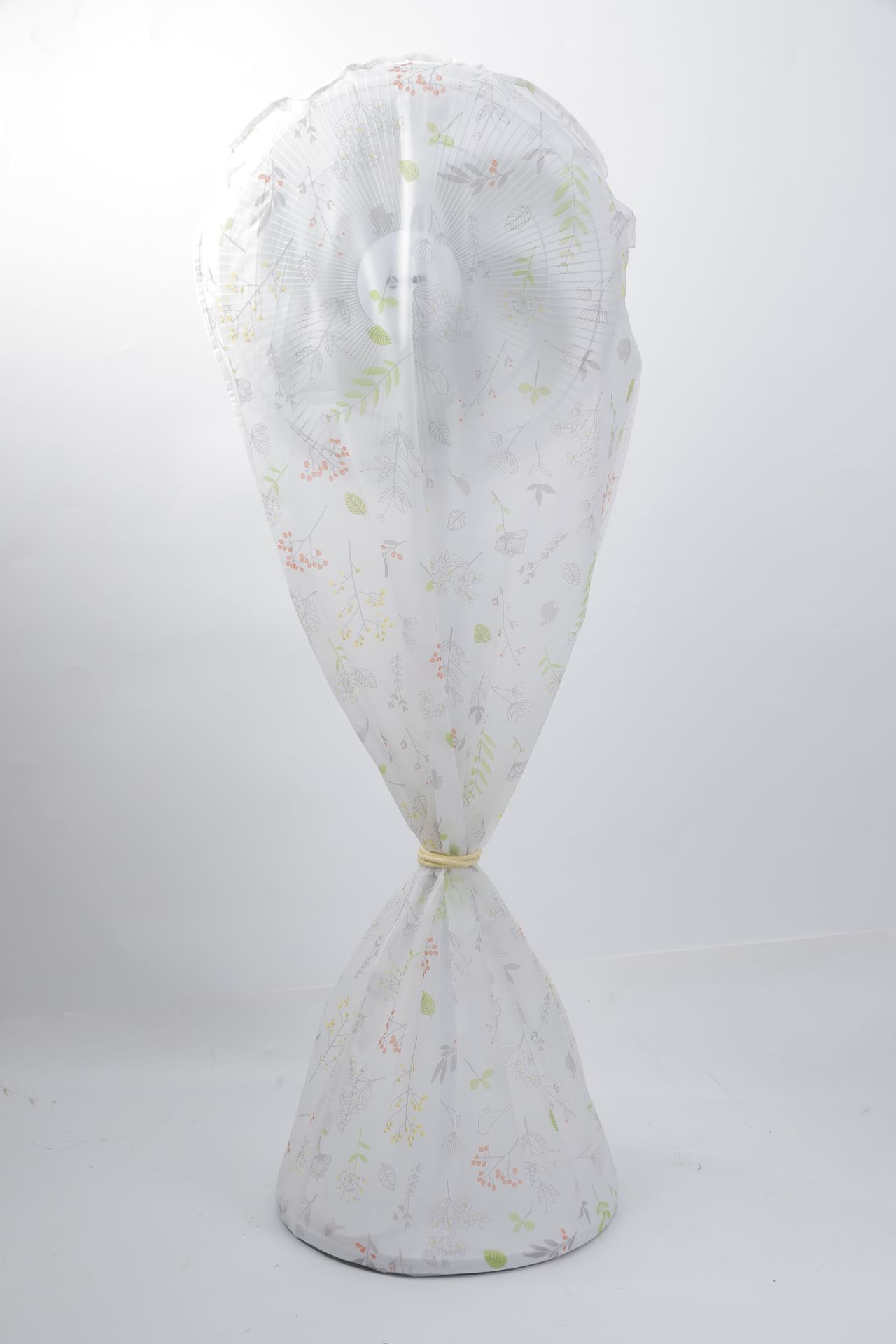 The fully enclosed fan cover is a semi-transparent long floor-standing dust-proof storage three-dimensional fan dust cover with cartoon pattern fabric pic 16
