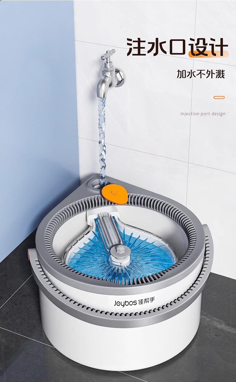 2024 New rotating mop with dirt separation for lazy household use, one mop clean, automatic rotating single bucket pic 6