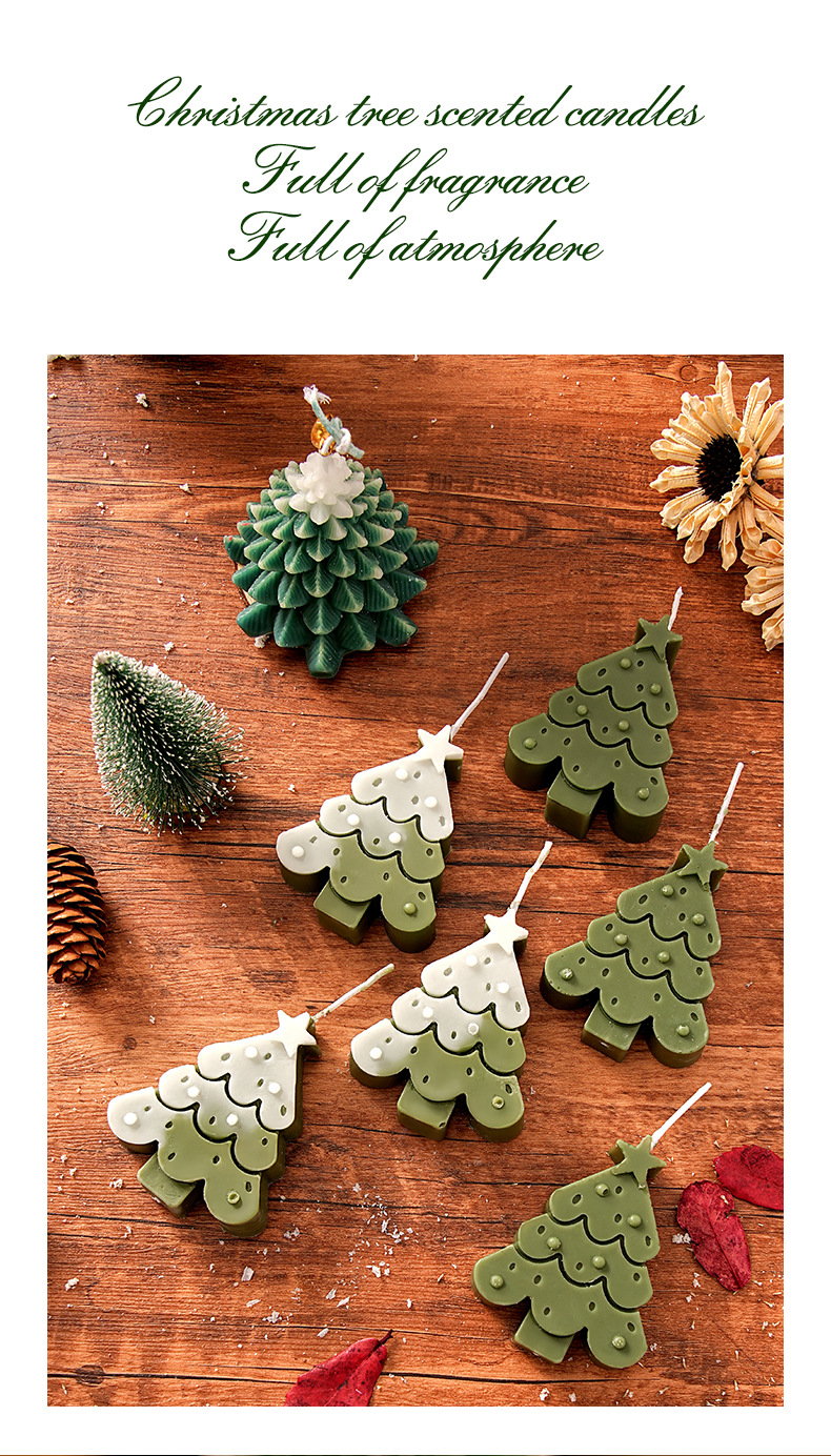 圣诞节香薰蜡烛创意圣诞树氛围感香氛蜡烛摆件浪漫圣诞伴手礼物详情14