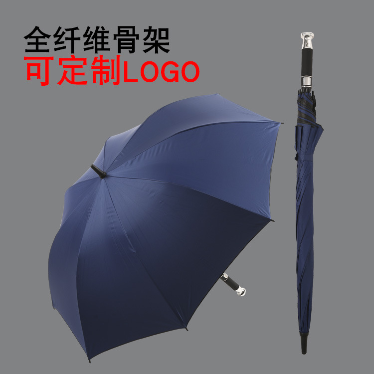 Long-handled automatic black rubber golf, Rolls-Royce, Audi, Mercedes-Benz, Bentley advertising umbrella, fixed umbrella pic 1