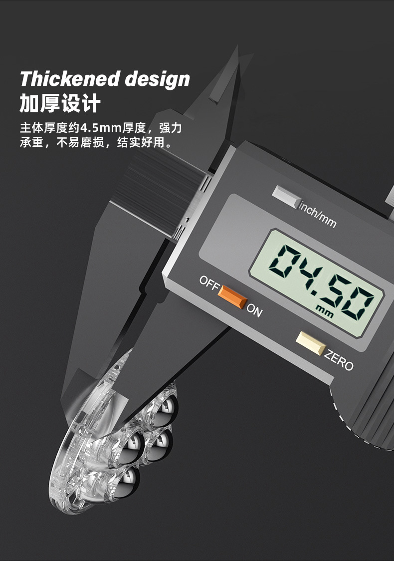 Non-drilling ball pulley, high-load-bearing furniture base, rotating silent small wheel, universal casters for trash cans and boxes pic 11