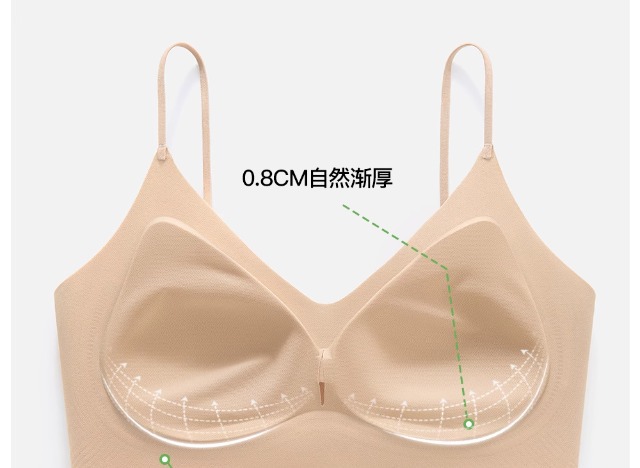 无痕特调粉底液内衣聚拢吊带无钢圈防下垂不透美背肉色隐形文胸罩详情22