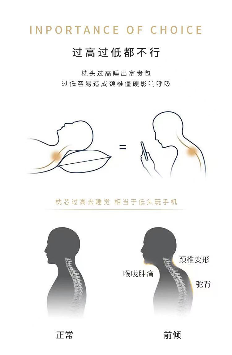 厂家直销抗菌SPA护颈枕芯水洗不变形助睡眠宿舍成人家用枕头批发详情2