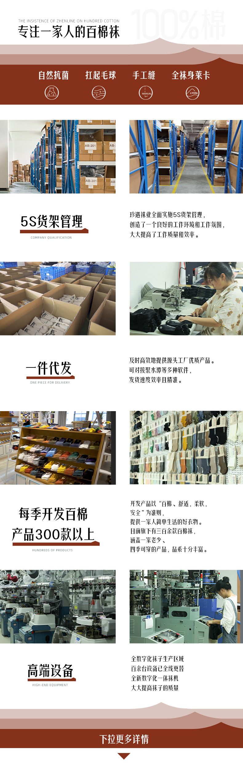 诸暨纯棉袜子男士防臭冬季中筒袜商务休闲加厚秋冬100%棉长袜男详情1