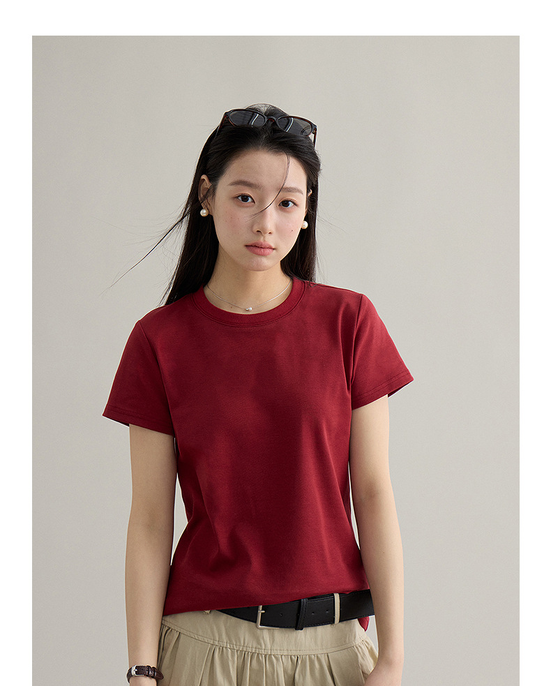 【 Blockbuster B: Super Comfortable Double-collar T-shirt with Upgraded Fabric 】 Spring short-sleeved T-shirt pic 73