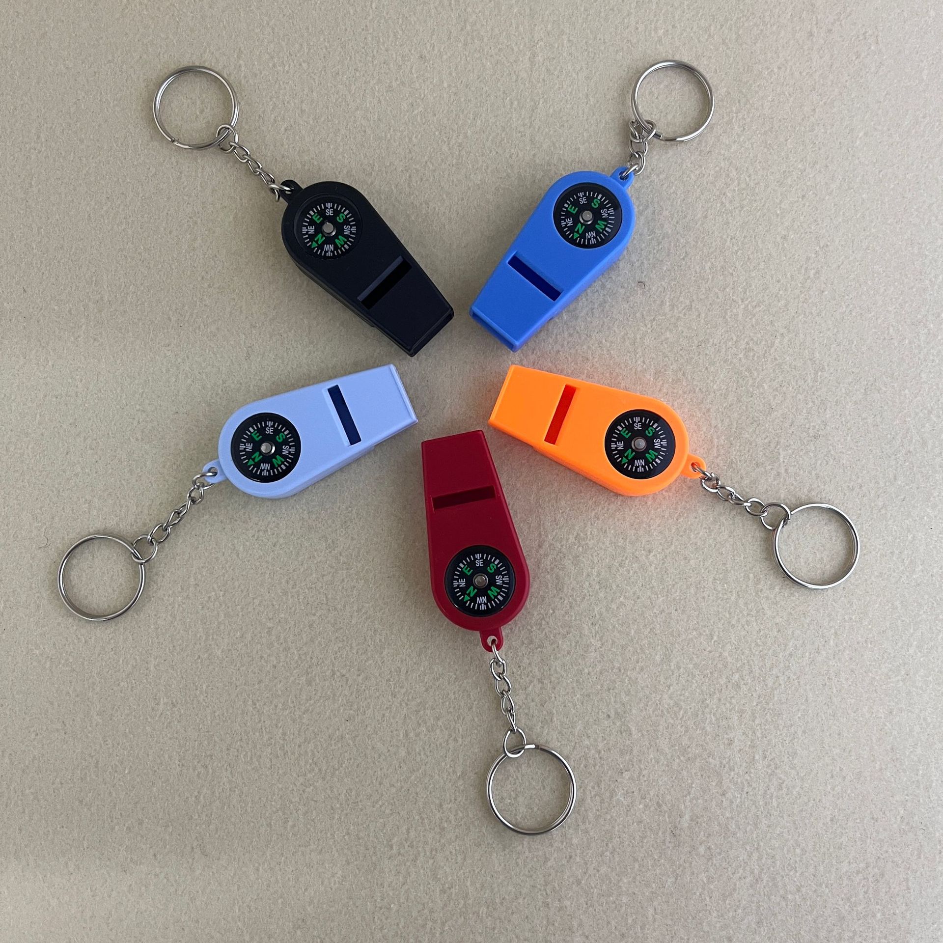 新款迷你多种颜色可选便捷可挂钥匙扣2合1口哨车用家用户外指南详情22
