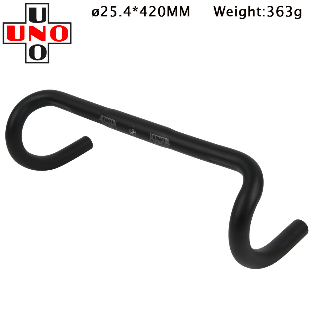 Taiwan UNO road bike corner handlebars 25.4/31.8 aluminum alloy racing small corner handlebars ultra-light road bike handlebars pic 36