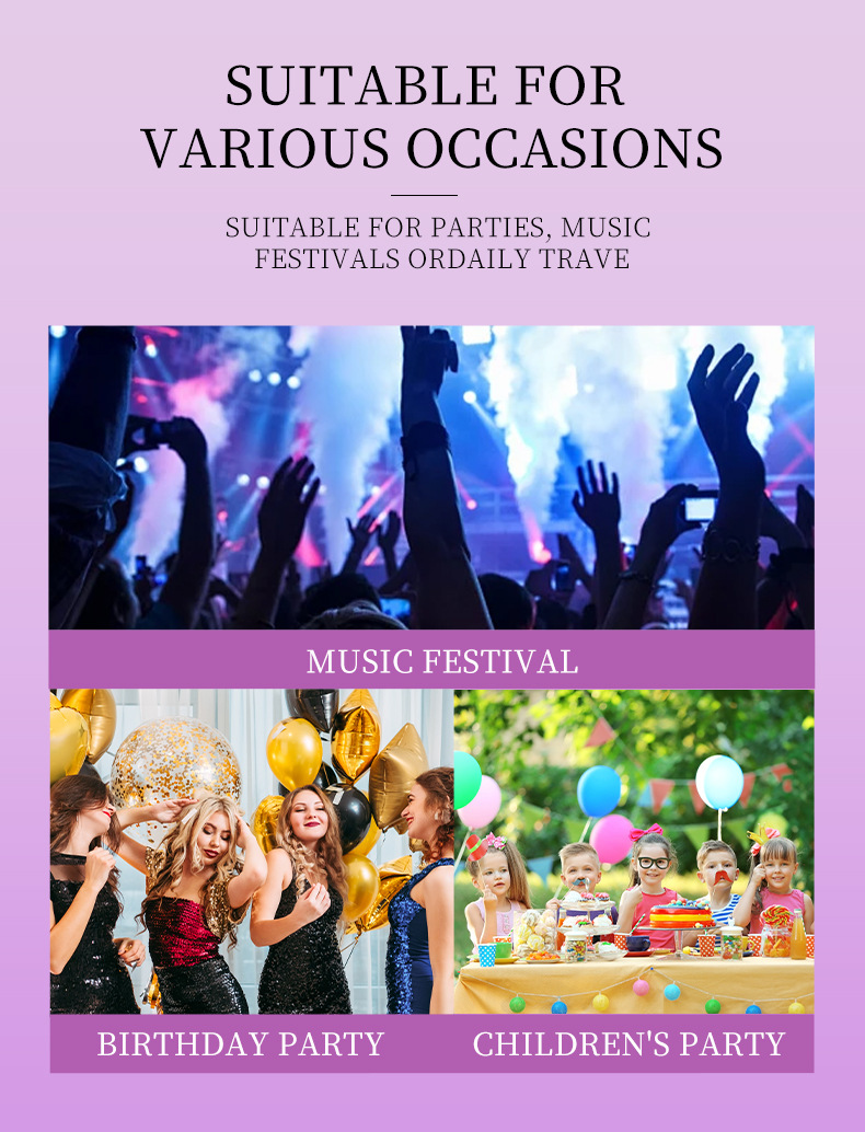 【跨境专供】魅点闪光棒闪光粉金银钻星石粉极光粉舞会氛围感批发详情15