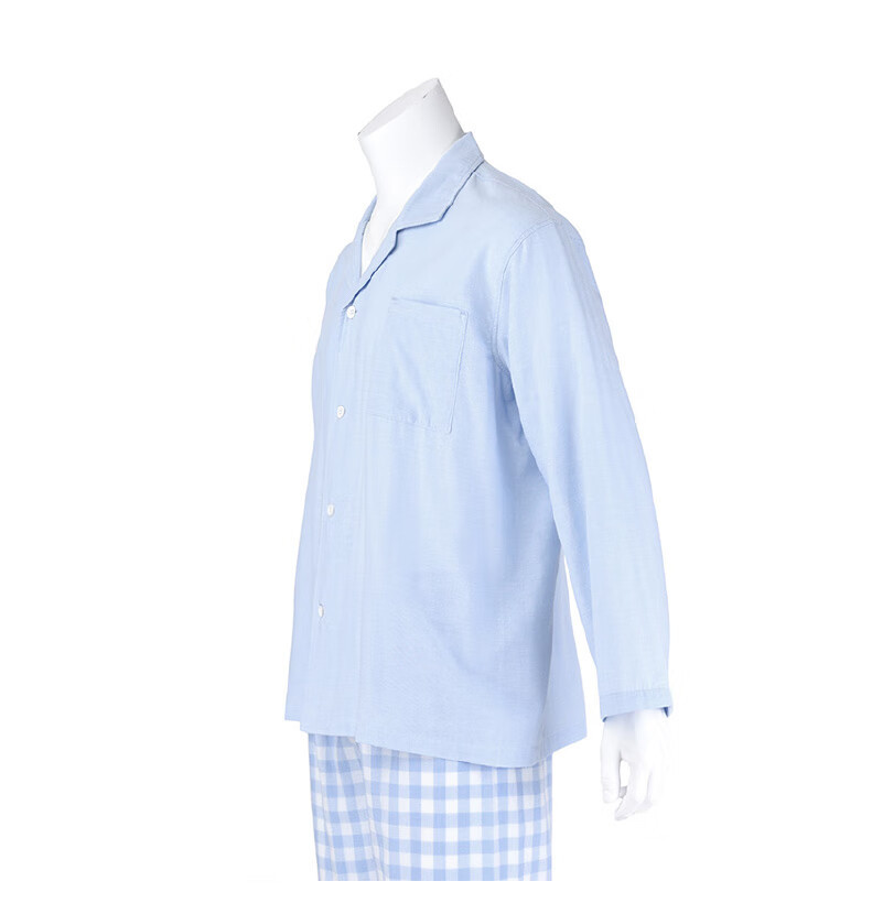 Muji pure cotton double-layer yarn pajamas and pajama pants set for men and women, high-end cotton yarn long-sleeved home wear for spring and summer pic 40