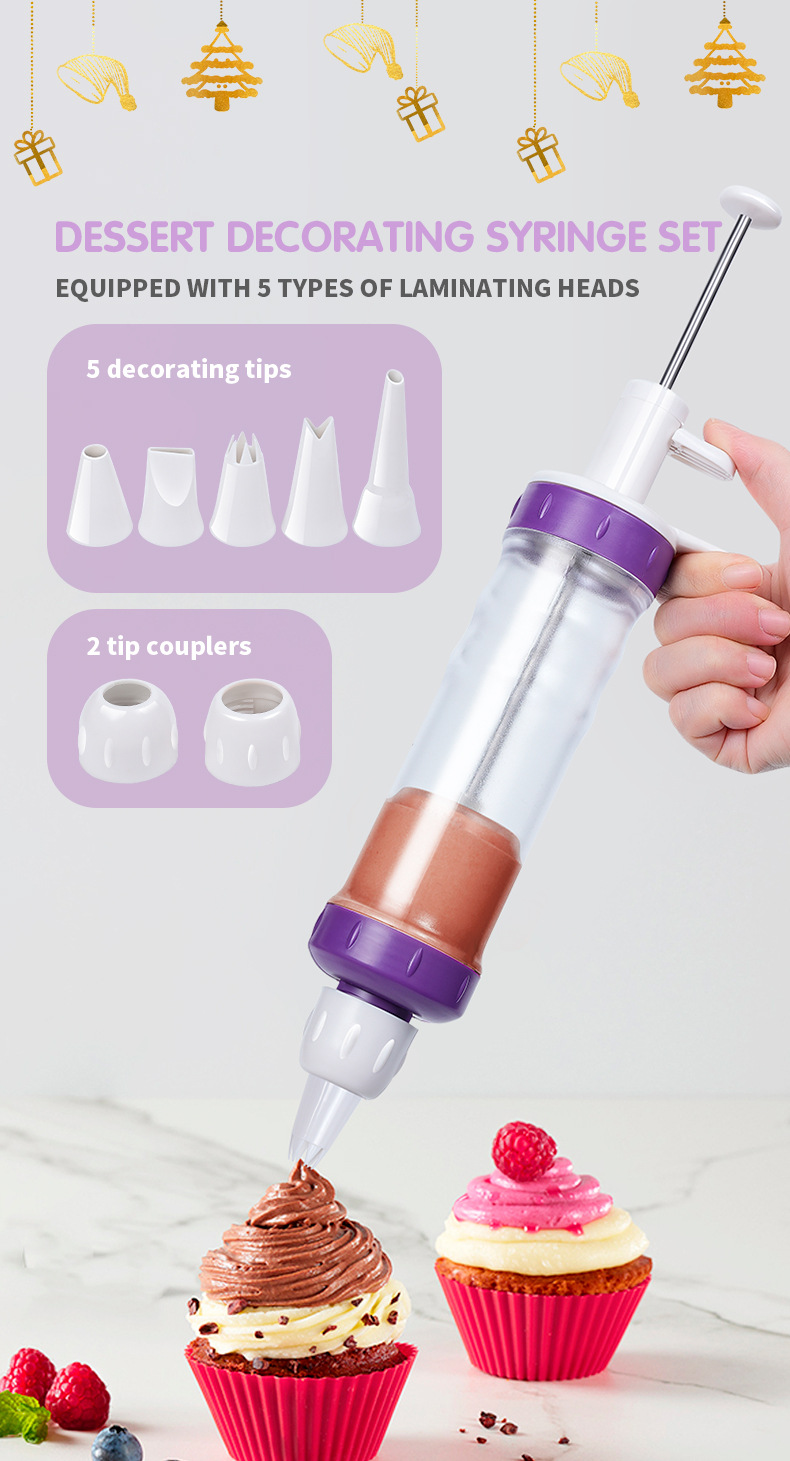 Amazon Home wholesale cookie gun, ABS multi-functional piping machine, baking set, and various styles of cream gun pic 1