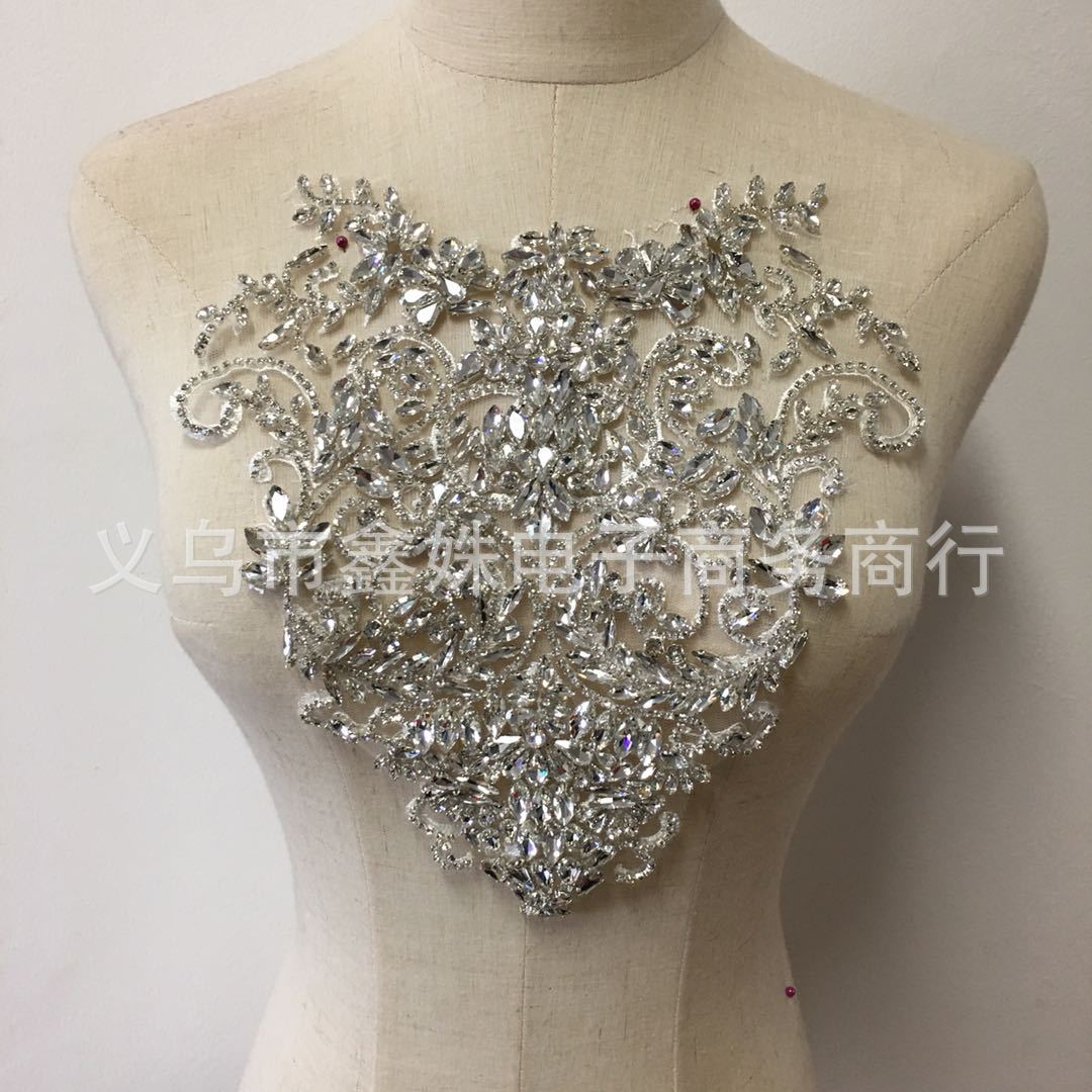 AB水钻热熔胶烫钻水钻贴花DIY 婚纱礼服配饰详情19