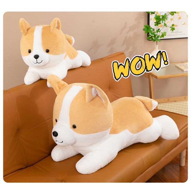 新款柯基柴犬毛绒玩具公仔可爱狗抱枕沙发靠枕儿童玩偶节日礼物女详情16