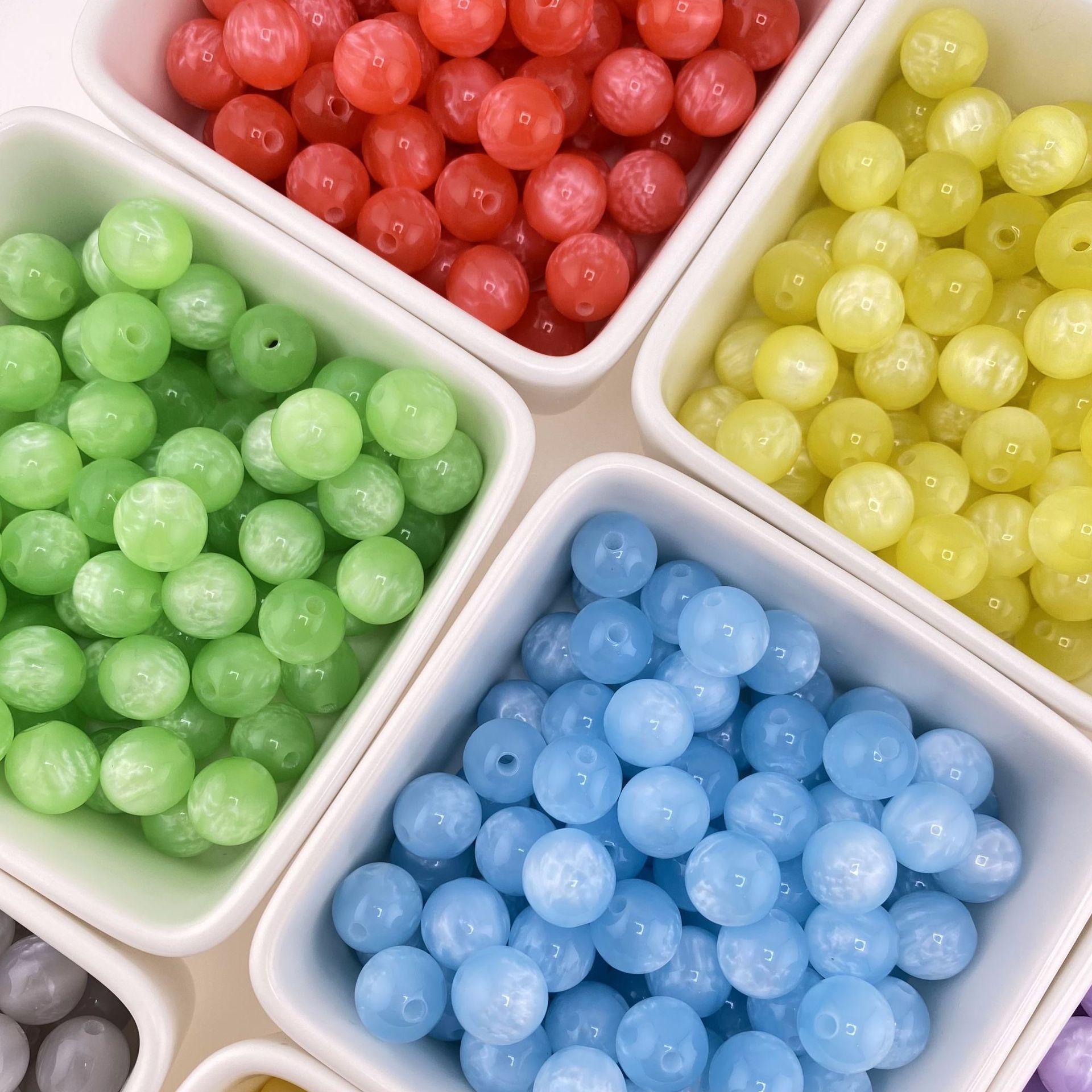 Sky Eye Gilded round beads, resin beads, loose beads, string beads, DIY handmade bracelet, bracelet accessory materials pic 2