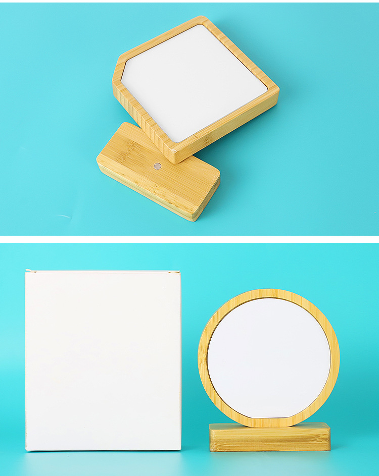 Modern and simple bamboo and wood photo frame table setting, table setting, parent-child commemorative decorative items, couple gifts, DIY commemorative photo frames pic 20