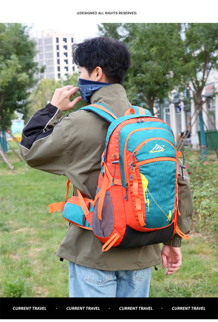 Wholesale of new backpacks, hiking sports backpacks, large-capacity water-resistant casual cycling and mountaineering bags pic 21