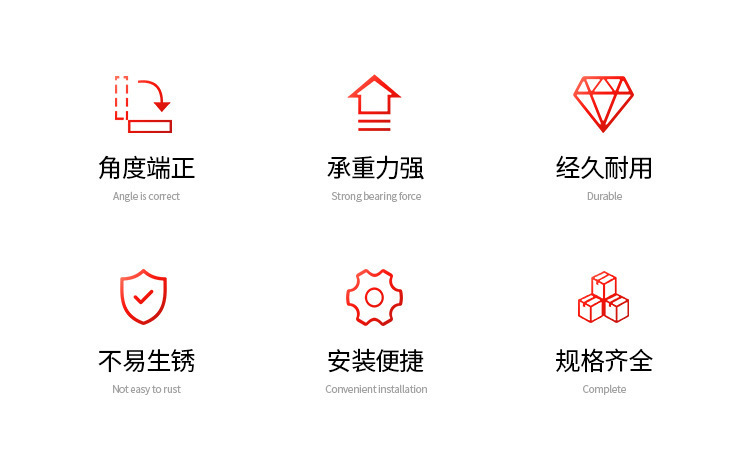 美式合页批发弹簧铁合页家具五金配件橱柜连接件缓冲直臂自关铰链详情2