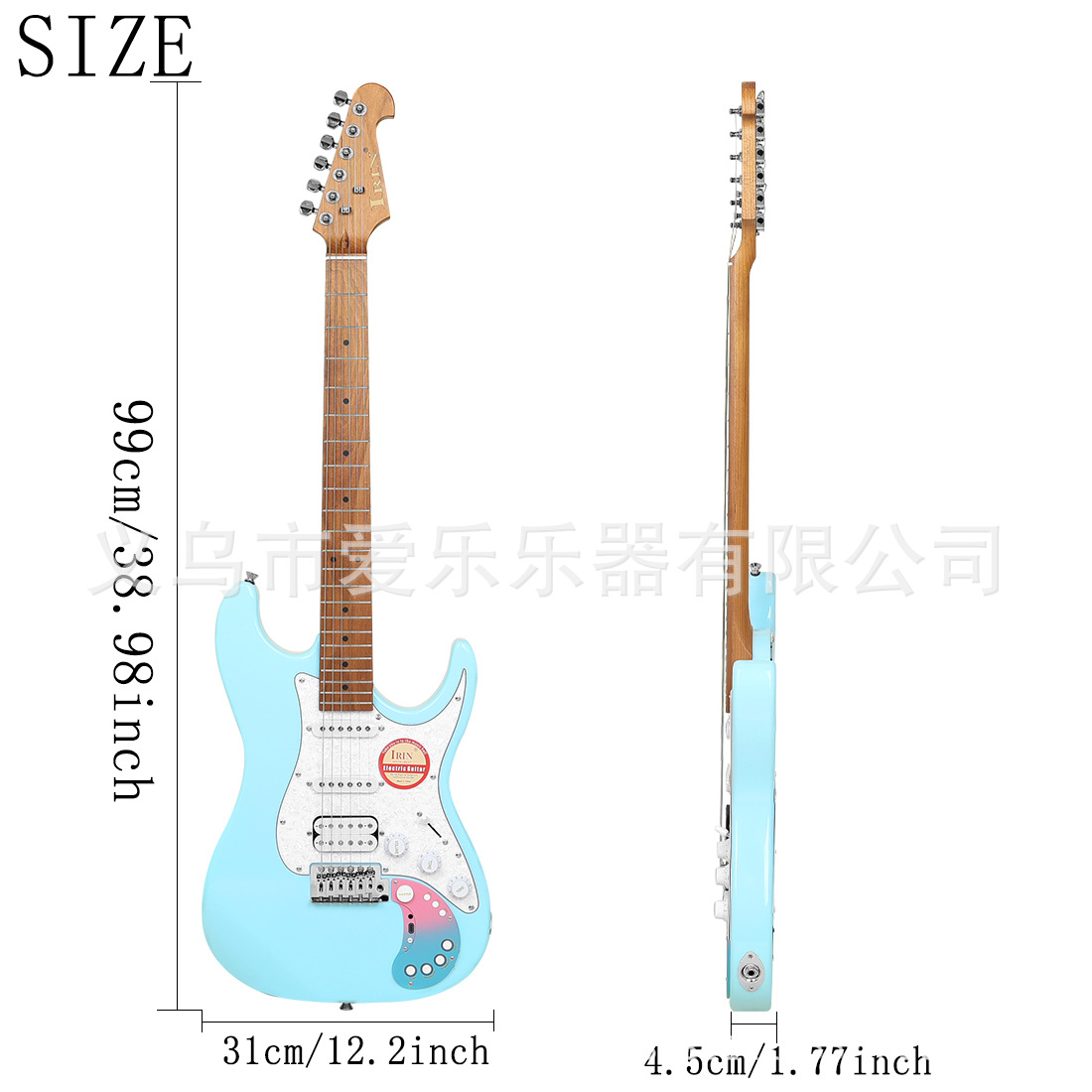IRIN smart electric guitar with built-in effects 22 Bluetooth electric guitar, poplar electric guitar, high-end guitar case pic 3